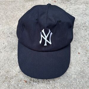 Vintage NY Yankees Goodyear Snap Back Hat Navy Green